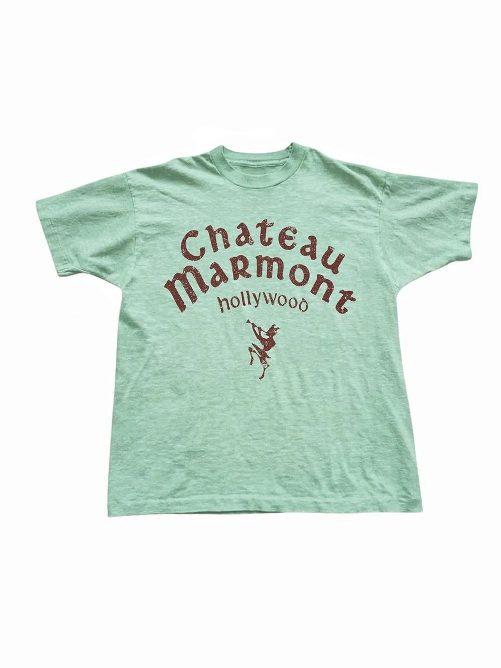 Gildan Chateau Marmont Hollywood graphic tee in Mint Green